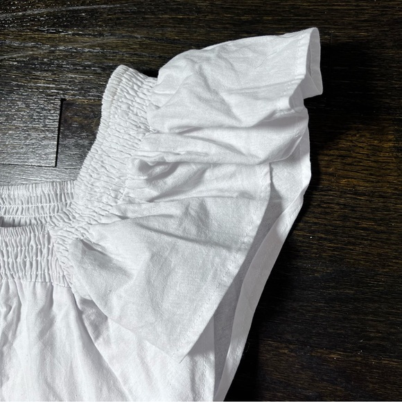 NWT* Pink Diamond White 100% Cotton Tiered Mini Dress Size 8 - Picture 4 of 16